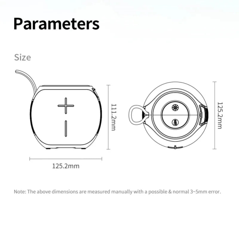 Altavoz Portátil con Luces LED